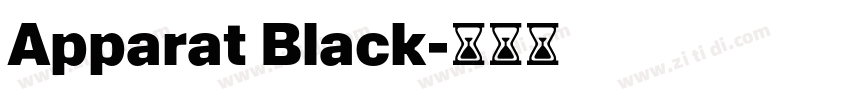 Apparat Black字体转换